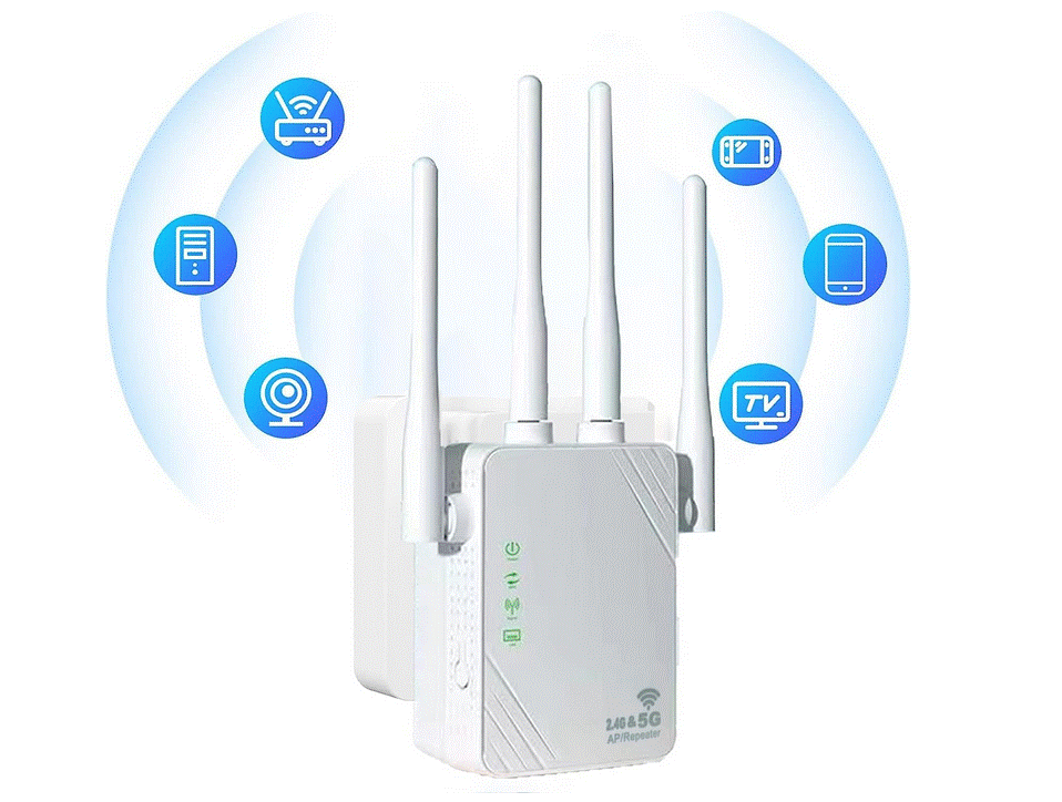 Ripetitore di segnale WIFI router migliora la copertura WIFI in casa o  ufficio navigazione veloce