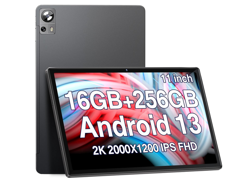 DMOAO Tablet Android 13: 16GB RAM, 256GB ROM, Display 2K