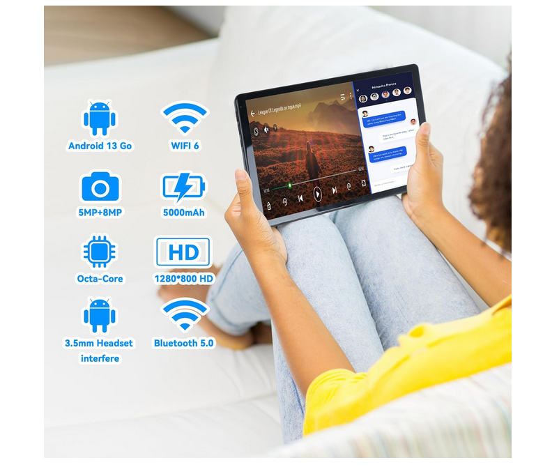 HotLight Tablet 10 Pollici Android 13: Ampia Memoria, Potente Processore,  Schermo HD – Offerta Speciale!