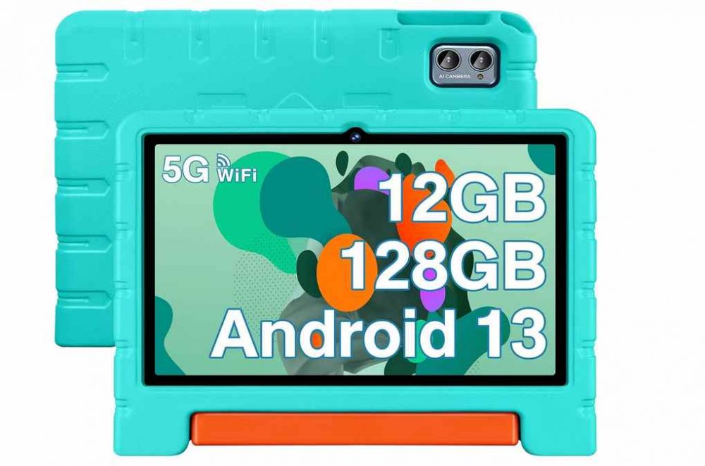 ZIOVO Tablet Android 13: 10 Pollici, 12GB RAM+128GB ROM, 5G WiFi, Octa-Core, Batteria 6000mAh - Verde