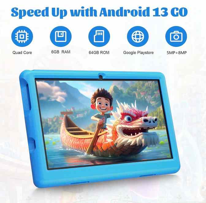 Miglior Tablet per Bambini per Iniziare il 2024: Recensione Yicty 10,1  Pollici Android 13
