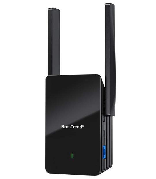 Ripetitore WiFi 6 BrosTrend AX1500: Estensione Potente e Velocità Elevata  per la Casa